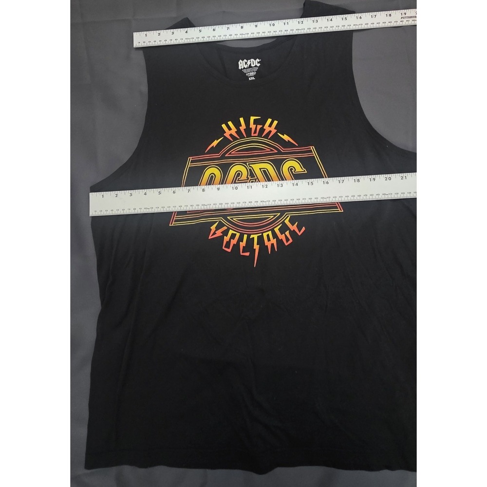 AC/DC High Voltage Tank Top Mens XXL Black Rock Band Graphic Sleeveless NWT - Picture 5 of 7